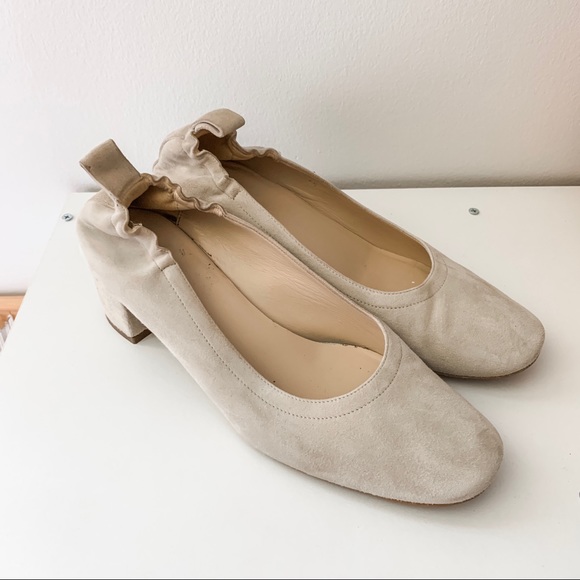 Everlane Shoes - Everlane Suede Day Heels